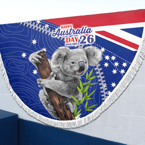 Australia Australia Day Beach Blanket - Koala Happy Australia Day Beach Blanket Australia Australia Day Beach Blanket - Koala Happy Australia Day Beach Blanket