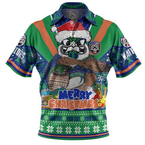 New Zealand Warriors Christmas Custom Polo Shirt - Warriors Santa Aussie Big Things Polo Shirt New Zealand Warriors Christmas Custom Polo Shirt - Warriors Santa Aussie Big Things Polo Shirt