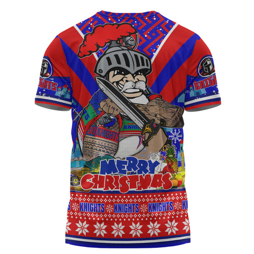 Newcastle Knights Christmas Custom T-shirt - Newcastle Knights Santa Aussie Big Things T-shirt Newcastle Knights Christmas Custom T-shirt - Newcastle Knights Santa Aussie Big Things T-shirt