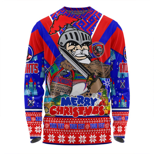 Newcastle Knights Christmas Custom Long Sleeve T-shirt - Newcastle Knights Santa Aussie Big Things Long Sleeve T-shirt Newcastle Knights Christmas Custom Long Sleeve T-shirt - Newcastle Knights Santa Aussie Big Things Long Sleeve T-shirt