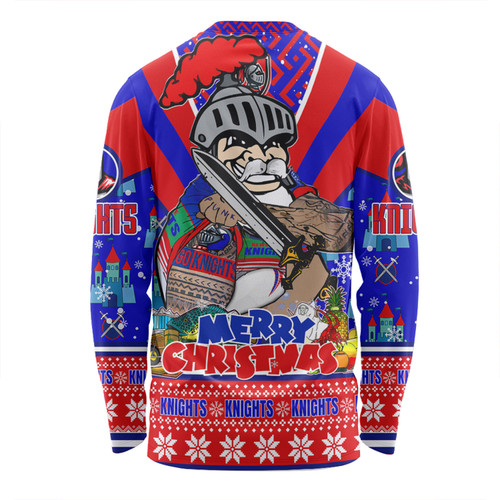 Newcastle Knights Christmas Custom Long Sleeve T-shirt - Newcastle Knights Santa Aussie Big Things Long Sleeve T-shirt Newcastle Knights Christmas Custom Long Sleeve T-shirt - Newcastle Knights Santa Aussie Big Things Long Sleeve T-shirt