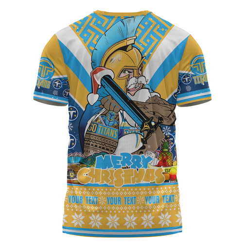 Gold Coast Titans Christmas Custom T-shirt - Gold Coast Titans Santa Aussie Big Things T-shirt Gold Coast Titans Christmas Custom T-shirt - Gold Coast Titans Santa Aussie Big Things T-shirt