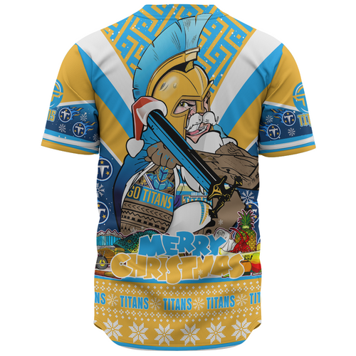 Gold Coast Titans Christmas Custom Baseball Shirt - Gold Coast Titans Santa Aussie Big Things Baseball Shirt Gold Coast Titans Christmas Custom Baseball Shirt - Gold Coast Titans Santa Aussie Big Things Baseball Shirt