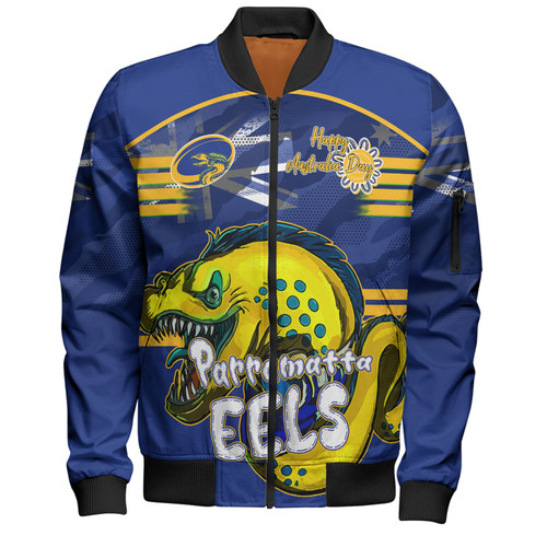 Parramatta Eels Bomber Jacket - Happy Australia Day We Are One And Free