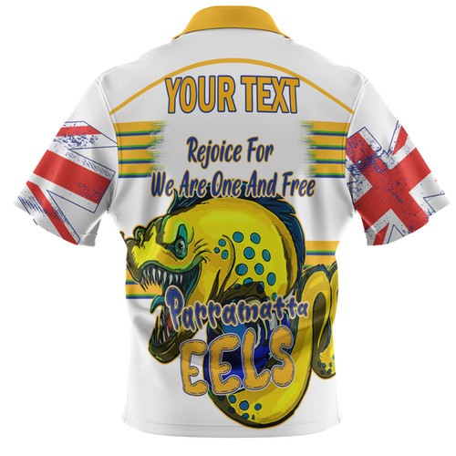 Parramatta Eels Hawaiian Shirt - Happy Australia Day We Are One And Free Parramatta Eels Hawaiian Shirt - Happy Australia Day We Are One And Free