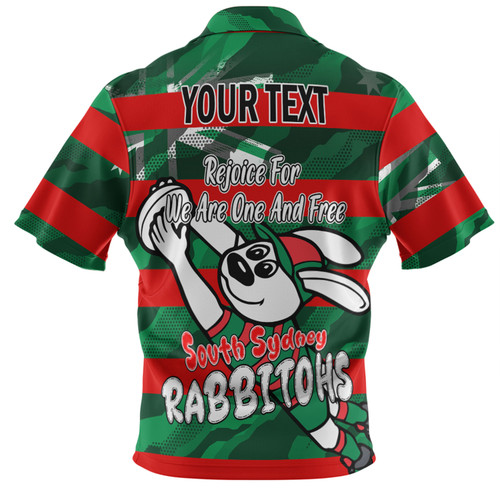 South Sydney Rabbitohs Hawaiian Shirt - Happy Australia Day We Are One And Free South Sydney Rabbitohs Hawaiian Shirt - Happy Australia Day We Are One And Free