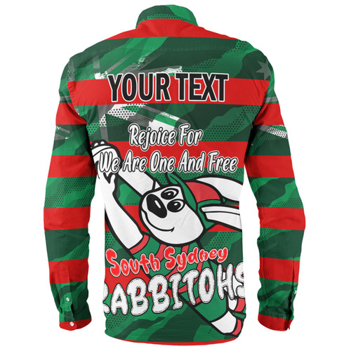 South Sydney Rabbitohs Long Sleeve Shirt - Happy Australia Day We Are One And Free South Sydney Rabbitohs Long Sleeve Shirt - Happy Australia Day We Are One And Free