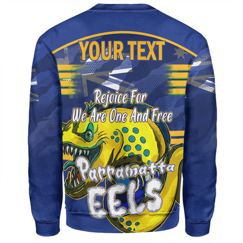 Parramatta Eels Sweatshirt - Happy Australia Day We Are One And Free Parramatta Eels Sweatshirt - Happy Australia Day We Are One And Free
