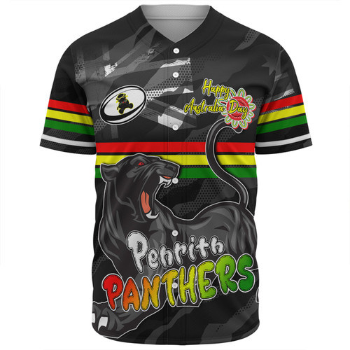 Penrith Panthers Baseball Shirt - Happy Australia Day We Are One And Free