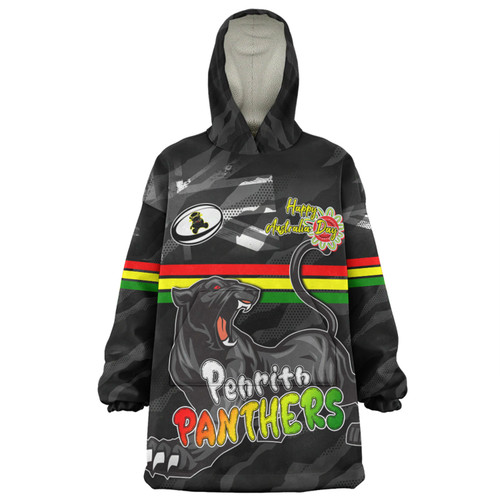 Penrith Panthers Snug Hoodie - Happy Australia Day We Are One And Free
