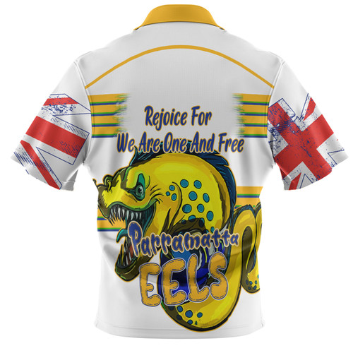 Parramatta Eels Hawaiian Shirt - Happy Australia Day We Are One And Free V2 Parramatta Eels Hawaiian Shirt - Happy Australia Day We Are One And Free V2