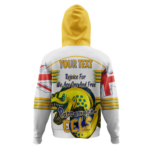 Parramatta Eels Hoodie - Happy Australia Day We Are One And Free V2 Parramatta Eels Hoodie - Happy Australia Day We Are One And Free V2