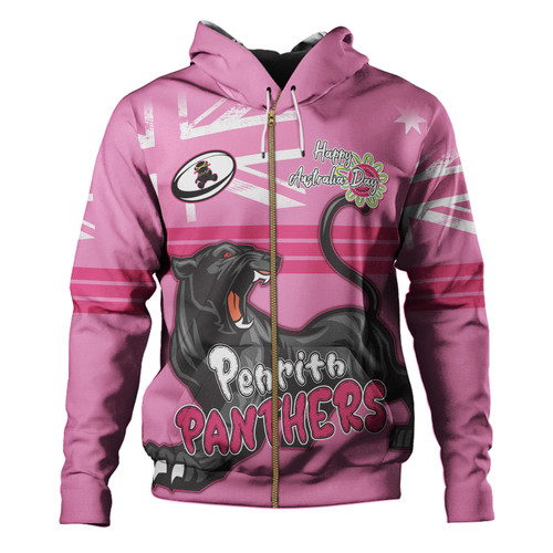 Penrith Panthers Hoodie - Happy Australia Day We Are One And Free V2 Penrith Panthers Hoodie - Happy Australia Day We Are One And Free V2