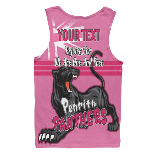 Penrith Panthers Men Singlet - Happy Australia Day We Are One And Free V2 Penrith Panthers Men Singlet - Happy Australia Day We Are One And Free V2