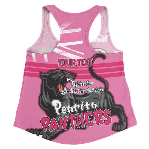Penrith Panthers Women Racerback Singlet - Happy Australia Day We Are One And Free V2 Penrith Panthers Women Racerback Singlet - Happy Australia Day We Are One And Free V2