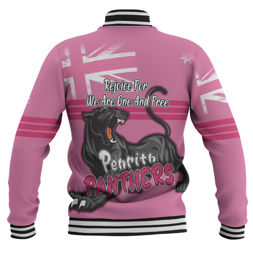 Penrith Panthers Baseball Jacket - Happy Australia Day We Are One And Free V2