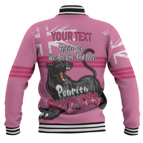 Penrith Panthers Baseball Jacket - Happy Australia Day We Are One And Free V2