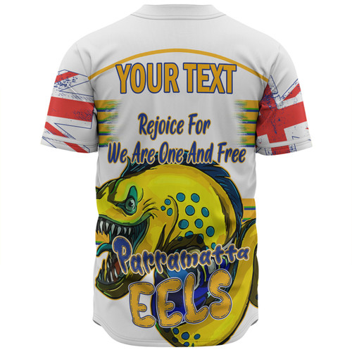 Parramatta Eels Baseball Shirt - Happy Australia Day We Are One And Free V2 Parramatta Eels Baseball Shirt - Happy Australia Day We Are One And Free V2
