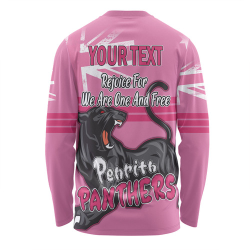 Penrith Panthers Long Sleeve T-shirt - Happy Australia Day We Are One And Free V2 Penrith Panthers Long Sleeve T-shirt - Happy Australia Day We Are One And Free V2
