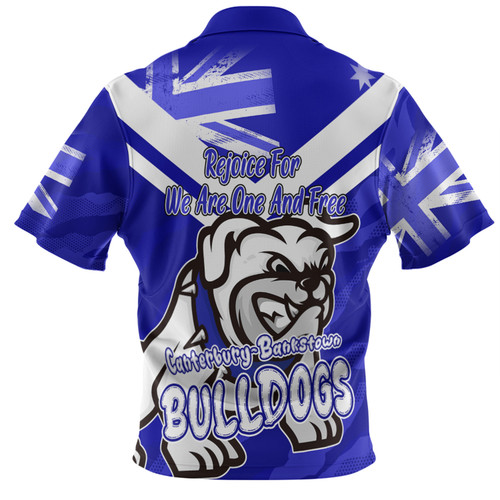 Canterbury-Bankstown Bulldogs Hawaiian Shirt - Happy Australia Day We Are One And Free Canterbury-Bankstown Bulldogs Hawaiian Shirt - Happy Australia Day We Are One And Free