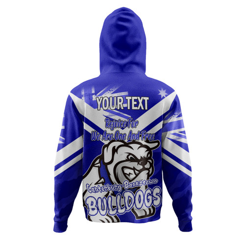 Canterbury-Bankstown Bulldogs Hoodie - Happy Australia Day We Are One And Free Canterbury-Bankstown Bulldogs Hoodie - Happy Australia Day We Are One And Free