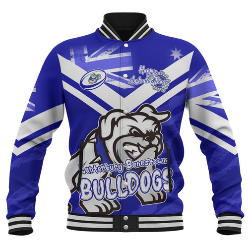 Canterbury-Bankstown Bulldogs Baseball Jacket - Happy Australia Day We Are One And Free