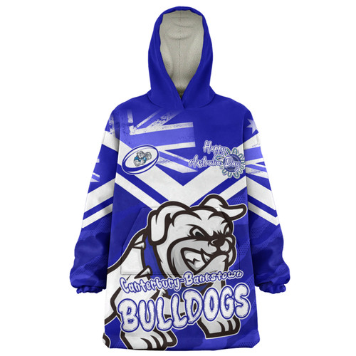 Canterbury-Bankstown Bulldogs Snug Hoodie - Happy Australia Day We Are One And Free