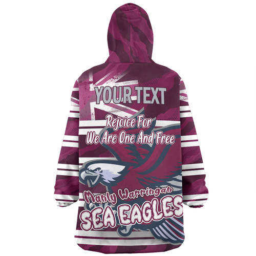 Manly Warringah Sea Eagles Snug Hoodie - Happy Australia Day We Are One And Free Manly Warringah Sea Eagles Snug Hoodie - Happy Australia Day We Are One And Free
