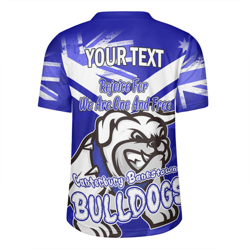 Canterbury-Bankstown Bulldogs Rugby Jersey - Happy Australia Day We Are One And Free