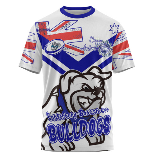 Canterbury-Bankstown Bulldogs T-Shirt - Happy Australia Day We Are One And Free V2