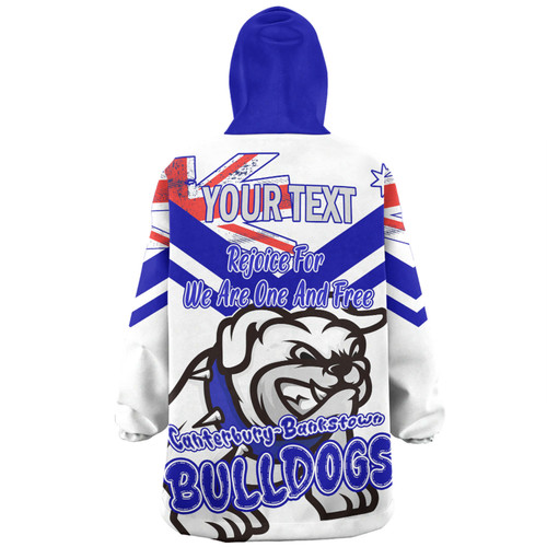 Canterbury-Bankstown Bulldogs Snug Hoodie - Happy Australia Day We Are One And Free V2 Canterbury-Bankstown Bulldogs Snug Hoodie - Happy Australia Day We Are One And Free V2