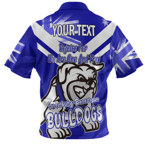 Canterbury-Bankstown Bulldogs Polo Shirt - Happy Australia Day We Are One And Free Canterbury-Bankstown Bulldogs Polo Shirt - Happy Australia Day We Are One And Free