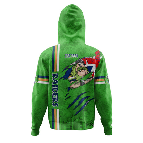 Canberra Raiders Hoodie - Happy Australia Day Flag Scratch Style Canberra Raiders Hoodie - Happy Australia Day Flag Scratch Style