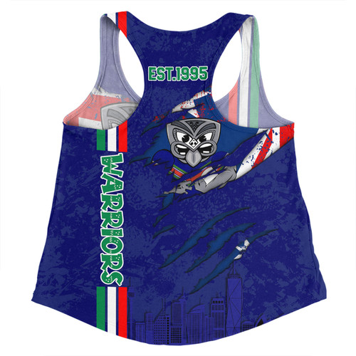 New Zealand Warriors Women Racerback Singlet - Happy Australia Day Flag Scratch Style New Zealand Warriors Women Racerback Singlet - Happy Australia Day Flag Scratch Style