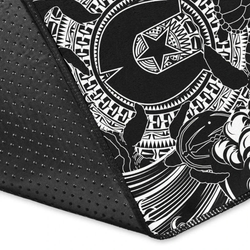 [Custom] Australia Aboriginal Area Rug - Torres Strait Islands in Wave (Black)