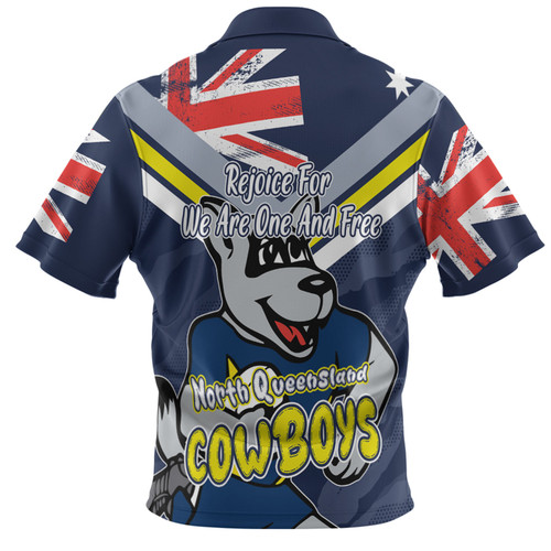 North Queensland Cowboys Hawaiian Shirt - Happy Australia Day We Are One And Free North Queensland Cowboys Hawaiian Shirt - Happy Australia Day We Are One And Free