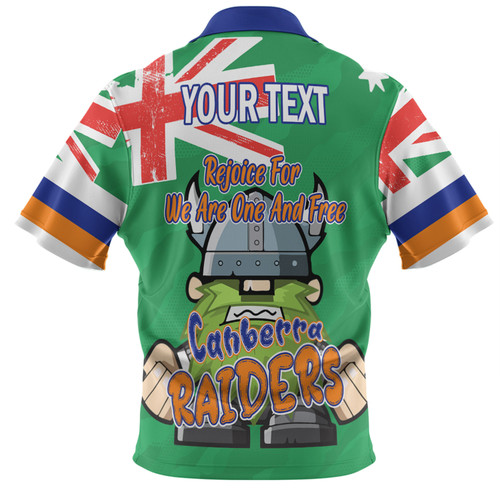Canberra Raiders Hawaiian Shirt - Happy Australia Day We Are One And Free Canberra Raiders Hawaiian Shirt - Happy Australia Day We Are One And Free