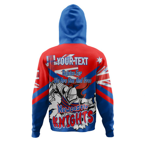 Newcastle Knights Hoodie - Happy Australia Day We Are One And Free Newcastle Knights Hoodie - Happy Australia Day We Are One And Free