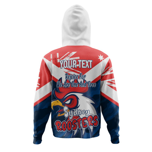 Sydney Roosters Hoodie - Happy Australia Day We Are One And Free Sydney Roosters Hoodie - Happy Australia Day We Are One And Free