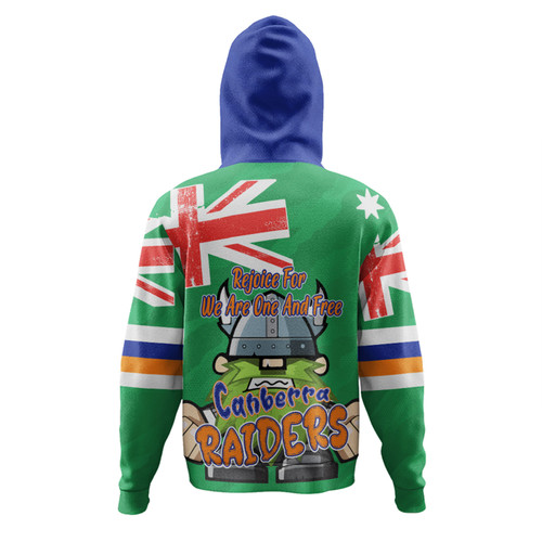 Canberra Raiders Hoodie - Happy Australia Day We Are One And Free Canberra Raiders Hoodie - Happy Australia Day We Are One And Free