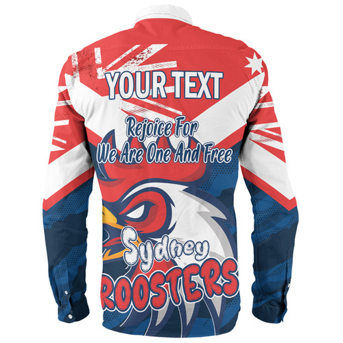 Sydney Roosters Long Sleeve Shirt - Happy Australia Day We Are One And Free Sydney Roosters Long Sleeve Shirt - Happy Australia Day We Are One And Free