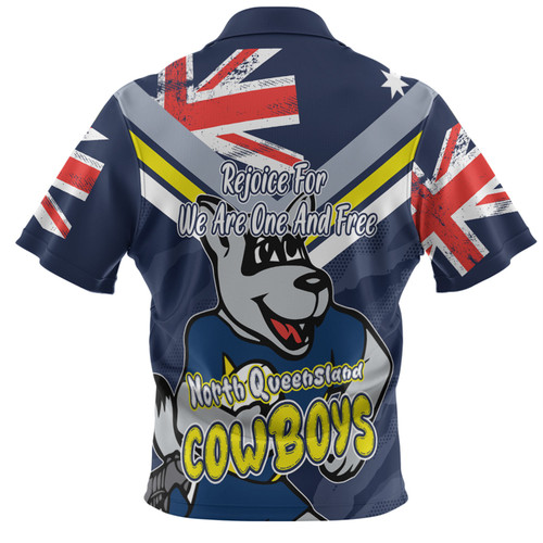 North Queensland Cowboys Polo Shirt - Happy Australia Day We Are One And Free North Queensland Cowboys Polo Shirt - Happy Australia Day We Are One And Free