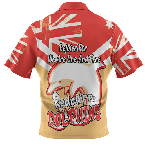 Redcliffe Dolphins Polo Shirt - Happy Australia Day We Are One And Free Redcliffe Dolphins Polo Shirt - Happy Australia Day We Are One And Free