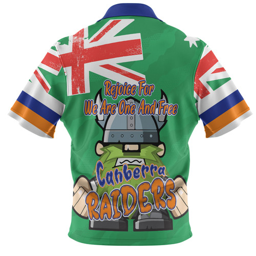 Canberra Raiders Polo Shirt - Happy Australia Day We Are One And Free Canberra Raiders Polo Shirt - Happy Australia Day We Are One And Free