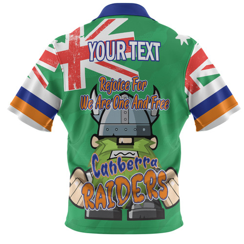 Canberra Raiders Polo Shirt - Happy Australia Day We Are One And Free Canberra Raiders Polo Shirt - Happy Australia Day We Are One And Free