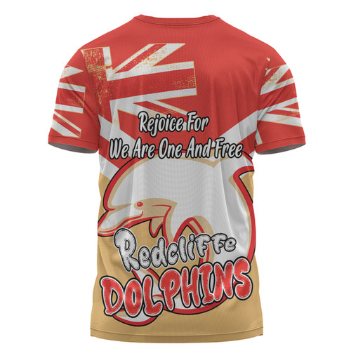 Redcliffe Dolphins T-Shirt - Happy Australia Day We Are One And Free Redcliffe Dolphins T-Shirt - Happy Australia Day We Are One And Free