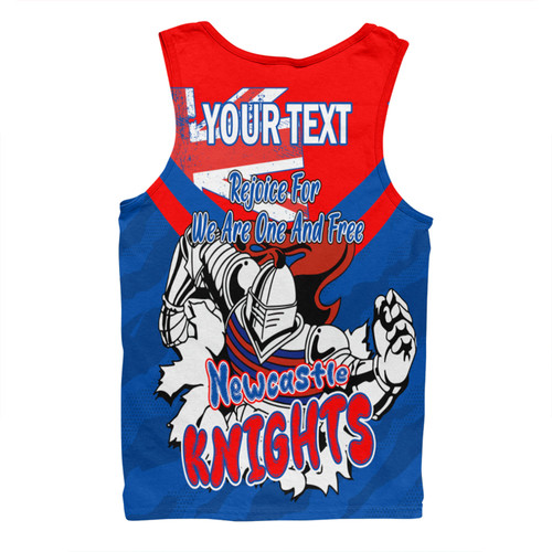 Newcastle Knights Men Singlet - Happy Australia Day We Are One And Free Newcastle Knights Men Singlet - Happy Australia Day We Are One And Free