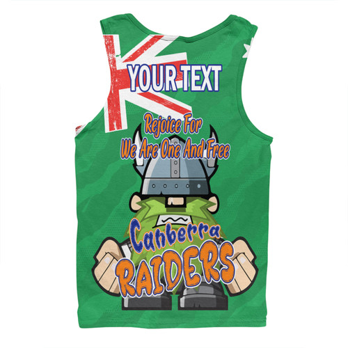 Canberra Raiders Men Singlet - Happy Australia Day We Are One And Free Canberra Raiders Men Singlet - Happy Australia Day We Are One And Free