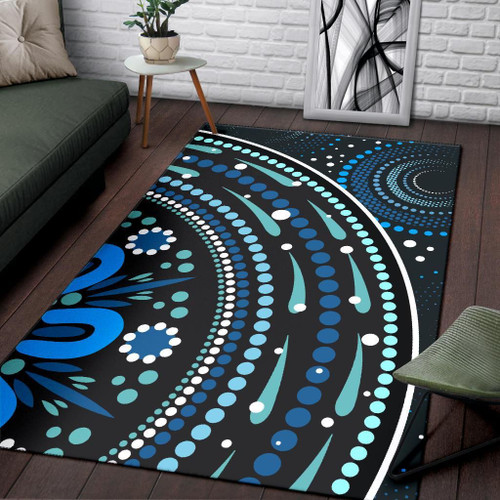 Australia Aboriginal Area Rug - River Of Life