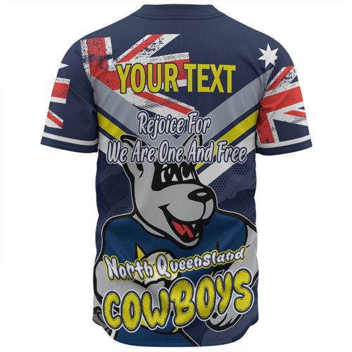 North Queensland Cowboys Baseball Shirt - Happy Australia Day We Are One And Free North Queensland Cowboys Baseball Shirt - Happy Australia Day We Are One And Free
